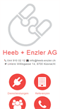 Mobile Screenshot of heeb-elektro.ch