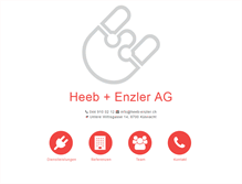 Tablet Screenshot of heeb-elektro.ch